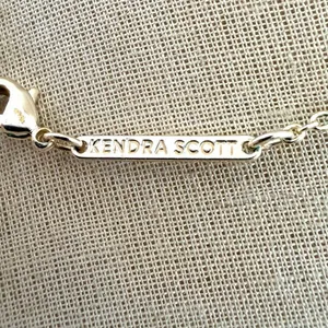 Kendra Scott Gold Tone Oval Opalescent Stone Necklace thumbnail 3