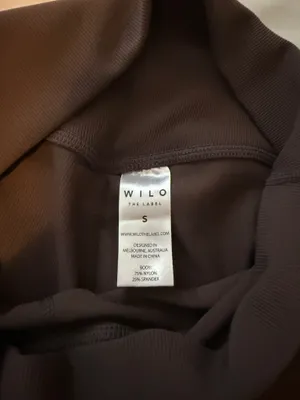 Wilo The Label brown halter ribbed workout set - XS top and S leggings thumbnail 8