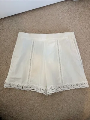 Zara white crochet trim shorts new with tags thumbnail 6