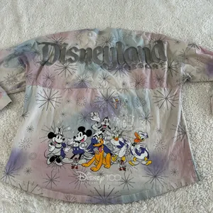Disney Spirit Jersey Mickey Friends 100 Years Disney World Tie Dye Glam Sz L thumbnail 3