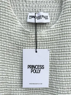 NWT Princess Polly Narnia Bubble Hem Mini Dress Sage Size 4 thumbnail 4