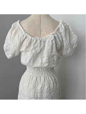 Madewell Sophia Midi Dress in Seersucker Check - Size XS thumbnail 6