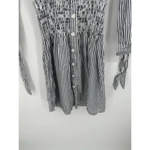 Jack BB Dakota Womens‎ Blue Striped Smocked Dress Size S NWT Cosplay Sailor thumbnail 3