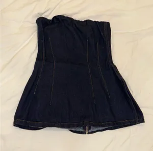 Meshki Denim Bandeau Top thumbnail 1