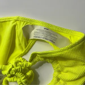 Aerie • NWT Neon Lemon Vibrant Yellow Bikini Bottoms Scrunch Tie thumbnail 6