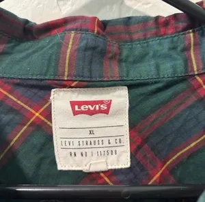 Levi Strauss & Co Green & Red with Yellow Long Sleeve Button Up thumbnail 2