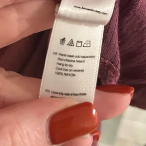 Amuse Society Burgundy Ribbed Henley Tunic thumbnail 5