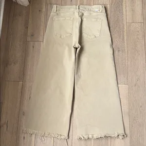Risen Jeans High Rise Fringe Cropped Wide Leg Jeans thumbnail 7