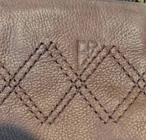 Vintage Eddie Bauer Brown Pebbled Leather East West Crossbody Bag Y2K Boho Purse thumbnail 8