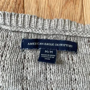American Eagle Open Knit Mini Sweater Dress Womens Medium Pullover Cozy thumbnail 2
