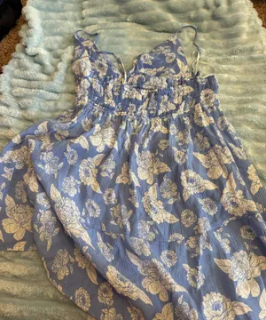 Love Tree Light blue short dress thumbnail 2