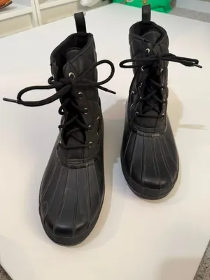 Sperry Women's Black Quilted Waterproof Duck Rain/Snow Boots thumbnail 1