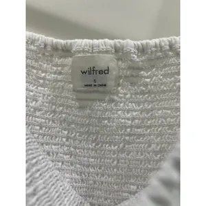 Aritzia Wilfred Tempest White Organic Linen Mini Dress Sz S thumbnail 10