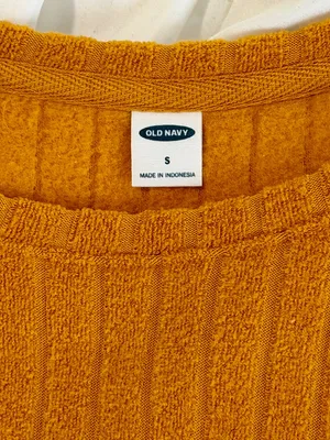 Old Navy Long Sleeve Cozy Texture Tobacco Leaf Sweater Size Small thumbnail 2