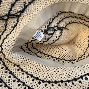 World market straw hat scalloped finish thumbnail 3