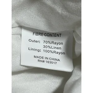 NEW Princess Polly Parklea White Linen Wide Leg Palazzo Trousers Sweatpants 10 thumbnail 3