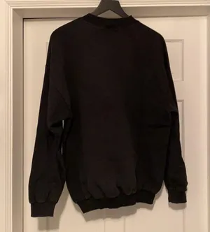 Vintage ‘procrastination’ black graphic print crewneck sweatshirt, size XL thumbnail 2