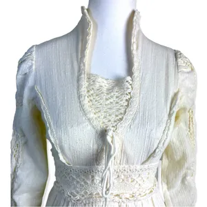GUNNE SAX by Jessica San Francisco VINTAGE 70s Cotton Long Dress thumbnail 3