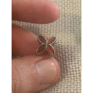 A490 charm bracket silver plated 5 pcs Gray thumbnail 5