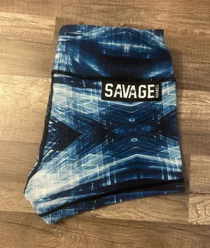 Savage workout shorts Blue Size XS thumbnail 1