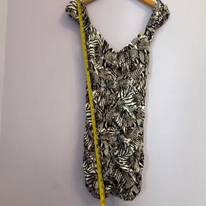 Aritzia Wilfred Veda Mini Dress Animal Print Brown Cream Ruched Cocktail‎ Size 2 thumbnail 10