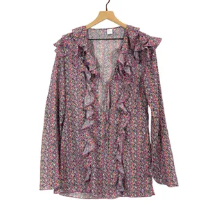 Strawberry Milk Mob Chiffon Mini Cover Up Dress - Honeysuckle - Medium thumbnail 5
