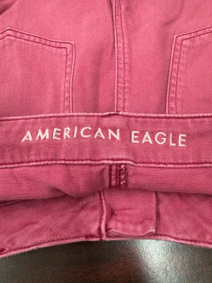 American Eagle Red-Pink Colored Button Fly Shorts Size 6 thumbnail 3