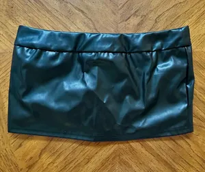 Pleather Mini Shein Skirt  thumbnail 2