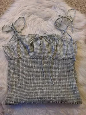 Princess Polly Korina Mini Dress Size US 6 Green Gingham thumbnail 4