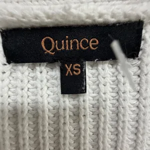 Quince Organic Cotton Oversized Boyfriend Cardigan Womens XS Ivory Cozy Comfort thumbnail 11