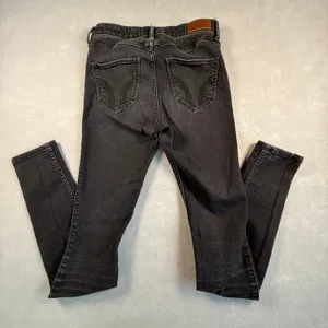 Hollister High-Rise Super Skinny Black Jeans W25 L32 Classic Stretch Denim thumbnail 2