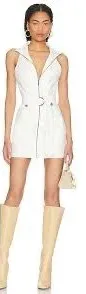 superdown Sofia Belted Mini Dress White thumbnail 1