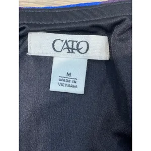 Cato Blue Purple Green Chiffon Maxi Skirt Size M Fully Lined Elastic Waist Flowy thumbnail 4