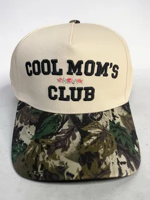 Zenana Beige Camo ‘Cool Mom’s Club’ Hat New thumbnail 1