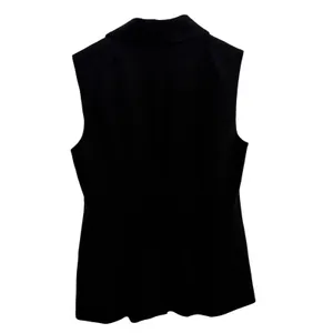 Trina Turk Vest Womens Size 6 Black Sleeveless Blazer Tailored Professional Top thumbnail 4