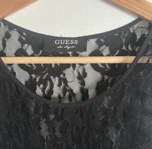 Guess Elegant Black Lace Midi Dress thumbnail 3