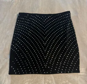 Sparkly Rhinestone Mini Skirt Size M thumbnail 1