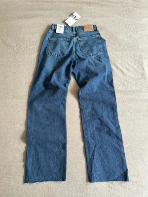 NWT Zara Straight Fit High Rise Jeans Denim size US4 thumbnail 7