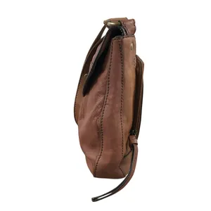 FOSSIL VTG Carson Turn-Lock Leather Crossbody Bag Brown Retro Y2K Timeless thumbnail 6