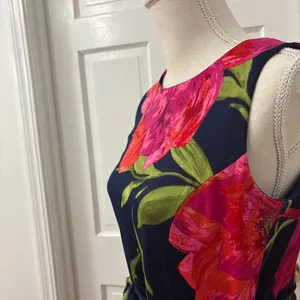 Shelby & Palmer Flare Floral Dress S Garden Party Career Belted‎ Church Travel thumbnail 2