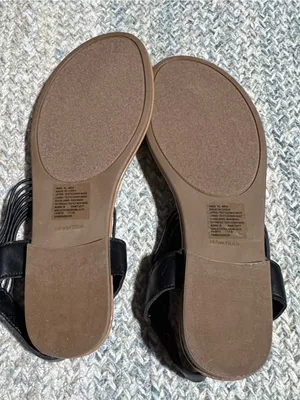NEW Black Embellished Thong Sandals for Women Size11 thumbnail 5