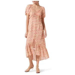 NWT Astr the Label Baloon Sleeve Midi Dress Size XS thumbnail 10
