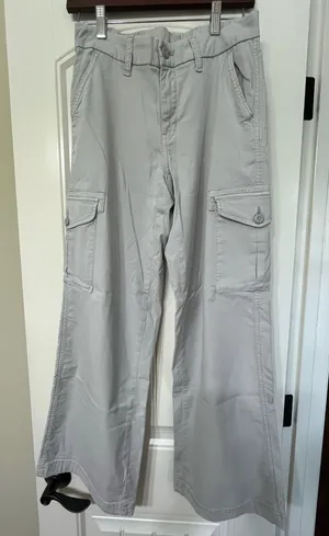 American Eagle Gray Cargo Pants thumbnail 1