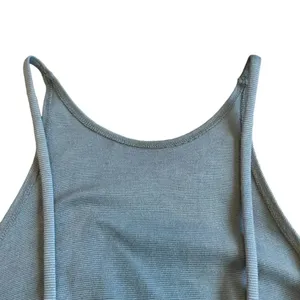Lulus Blue Spaghetti Strap Bodycon Dress Stretch Low Back Size Medium Women's thumbnail 7
