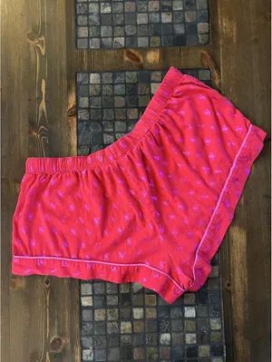 Vintage Y2K McBling Coquette Sparkly Victoria’s Secret Pajama Shorts size medium thumbnail 4