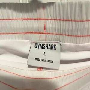 Gymshark Pulse 2 Running Shorts Women L White Neon Orange Athletic Ripstop Liner thumbnail 5