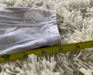 White/Grey Mid Rise-High Waisted Leggings w/ Pockets thumbnail 13