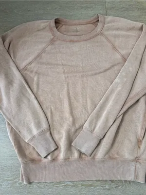 Aerie Crewneck Tan Sweatshirt thumbnail 1
