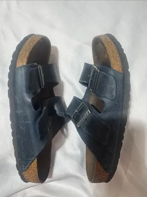 Birkenstock Navy Double-Buckle Slide Sandals thumbnail 2