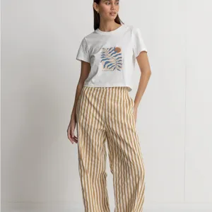 RHYTHM Woman’s Goodtimes Stripe Wide Leg Pant Size 4 thumbnail 10